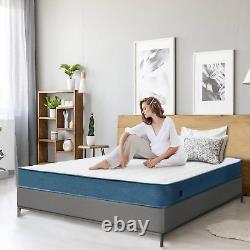 8 King Size Memory Foam Pocket Sprung Mattress Medium Firm Feel