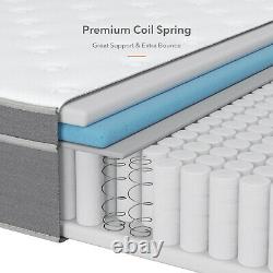 8 Pocket Sprung Mattress Gel Memory Foam Hybrid Mattress Orthopedic Single Size