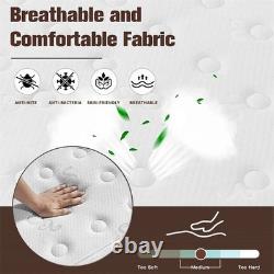8 Single Mattress Orthopedic Memory Foam Pocket Spring Hybrid Bed -UK