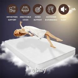 8 Single Mattress Orthopedic Memory Foam Pocket Spring Hybrid Bed -UK