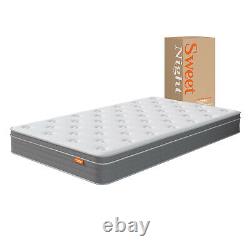 8inch Orthopedic Memory Foam Pocket Sprung Hybrid Mattress Double In a Box 4ft6