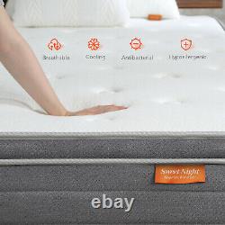 8inch Orthopedic Memory Foam Pocket Sprung Hybrid Mattress Double In a Box 4ft6