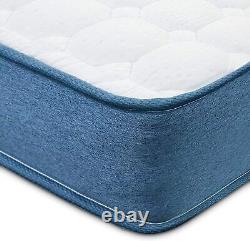 90 x 190 cm Sprung Memory Foam Bed Mattress 3FT Single Independent Pocket
