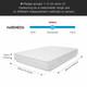 9-zone Individually Pocket Spring Mattress Memory Foam Medium Firm 20cm