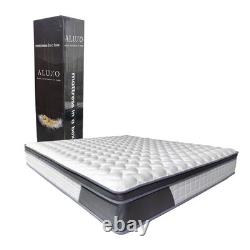 ALUXO Oasis 2000 Pocket Memory Foam Pillow Top Bed Mattress King Size 5ft