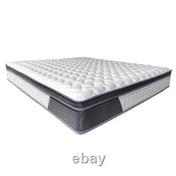 ALUXO Oasis 2000 Pocket Memory Foam Pillow Top Bed Mattress King Size 5ft