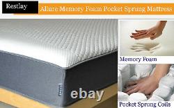 Allure Premium Collection Memory Foam Pocket Sprung Mattress All Sizes