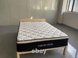 Aloe Vera-infused Double 4f6 Medium Soft Memory Foam Pocket Sprung Mattress 12in