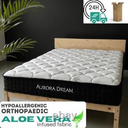 Aloe Vera-infused Double 4ft6 Medium Firm Memory Foam Pocket Sprung Mattress
