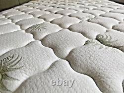 Aloe Vera-infused Single 3ft Black Border Memory Foam Pocket Sprung Mattress