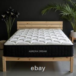 Aloe Vera-infused Single 3ft Black Border Memory Foam Pocket Sprung Mattress