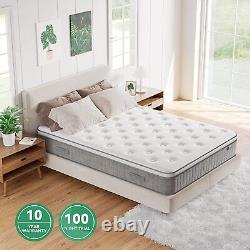 Amazon Brand Umi Single Mattress 3FT, 10 Inch Gel Memory Foam Pocket Sprung Hy