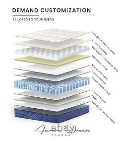 Aurora Dream 3ft Single Luxury Hybrid Mattress 12in Pocket Sprung Memory Foam