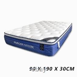 Aurora Dream 3ft Single Luxury Hybrid Mattress 12in Pocket Sprung Memory Foam