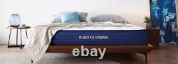 Aurora Dream Single Hybrid Mattress 3ft Blue Border Luxury Memory Foam Pocket Sp