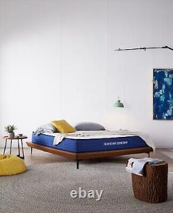 Aurora Dream Single Hybrid Mattress 3ft Blue Border Luxury Memory Foam Pocket Sp