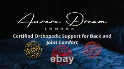 Aurora Dream Single Hybrid Mattress 3ft Blue Border Luxury Memory Foam Pocket Sp