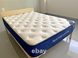 Aurora Dream Single Hybrid Mattress 3ft Blue Border Luxury Memory Foam Pocket Sp