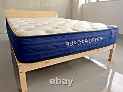 Aurora Dream Single Hybrid Mattress 3ft Blue Border Luxury Memory Foam Pocket Sp