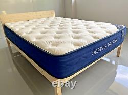 Aurora Dream Single Hybrid Mattress 3ft Blue Border Luxury Memory Foam Pocket Sp
