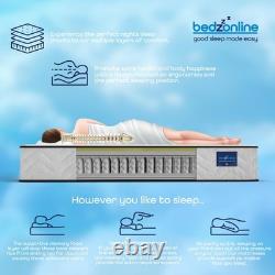 BEDZONLINE Pocket Spring Memory Foam Hybrid Mattress 3ft Single (190x90x20cm)