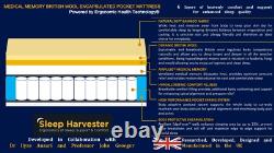 Bamboo Memory Foam Pocket Wool Mattress Medical Memory 3ft 4ft6 Double 5ft 6ft