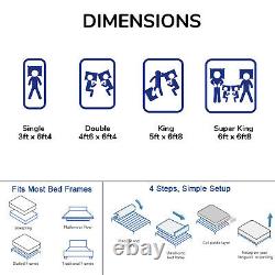 BedStory 10 inch Single Double King Hybrid Mattress Memory Foam Pocket Spring