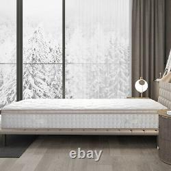 BedStory 10 inch Single Double King Hybrid Mattress Memory Foam Pocket Spring