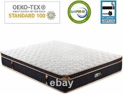 BedStory 11in Memory Foam Pocket Spring Mattress Bamboo Fiber Cover Double 4FT6
