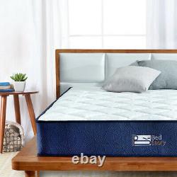 BedStory 22cm Double Pocket Sprung Memory Foam Mattress Medium Firm OEKO-TEX 100