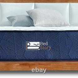 BedStory 8in Memory Foam Pocket Sprung Mattress Medium Firm 135x190x22cm 4ft6