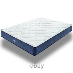 BedStory 8in Memory Foam Pocket Sprung Mattress Medium Firm 135x190x22cm 4ft6