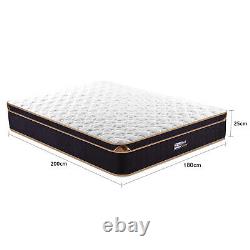 BedStory Memory Foam Luxury Matress Pocket Sprung 25CM King Orthopaedic Mattress