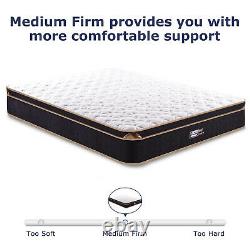 Bedstory 10in Mattress Pocket Sprung Memory Foam Hybrid 4ft6 Double Mattresses