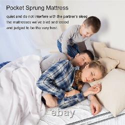 Bedstory Single Double Memory Foam Pocket Sprung Mattress 7 Zones 10in 11in