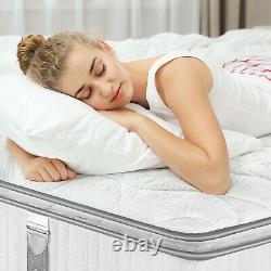 Bedstory Single Double Memory Foam Pocket Sprung Mattress 7 Zones 10in 11in