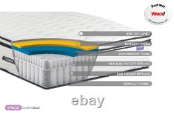 Birlea Space SleepSoul Luxurious 2000 Pocket Sprung Mattress 4ft, 4ft6 & 5ft