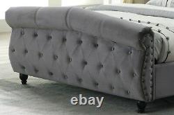 Brand New 4ft6 Double Luxury Sleigh Bed With Pocket 2000 Zeus Mattress Uk Q