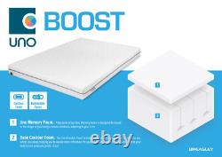 Brand New Breasley uno vacuum packed memory foam contour Pocket spring mattress