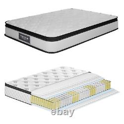 Breathable 4FT6 Double Mattress 7 Zone Pocket Sprung Memory Foam Sprung Quilted