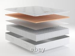 British Memory Pocket Deluxe 1000 Pocket Sprung Mattress Memory Foam 26cm