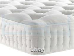 Cairo Memory Foam Divan Bed Set With Mattress & Free Panel Headboard 4ft6 Double