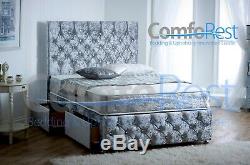 Chesterfield Divan Bed + Choice of Luxury Pocket Mattresses + IBEX HEADBOARD