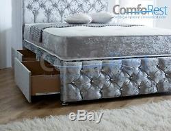 Chesterfield Divan Bed + Choice of Luxury Pocket Mattresses + IBEX HEADBOARD