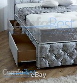 Chesterfield Divan Bed + Choice of Luxury Pocket Mattresses + IBEX HEADBOARD