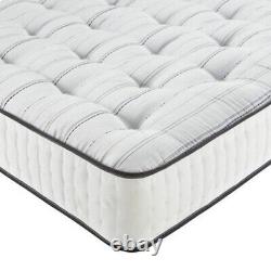 Chesterfield Wing Plush 4ft6 Double & 5ft King Size Fabric Beds With Mattress