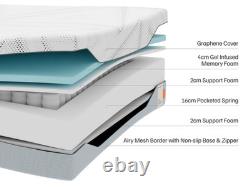 Comforcel Gel Deluxe Mattress Medium Gel Memory Foam 1000 Pocket Springs