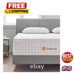 Comfortable 3FT Memory Foam Mattress Medium Firm, 300 Pocket Coils 90x190CM