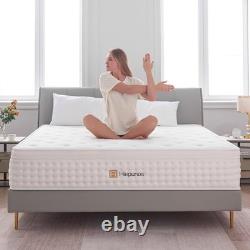 Comfortable 3FT Memory Foam Mattress Medium Firm, 300 Pocket Coils 90x190CM