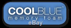 Cool Blue Memory Foam Pocket Mattress 3ft Single 4ft 4ft6 Double 5ft King 6ft